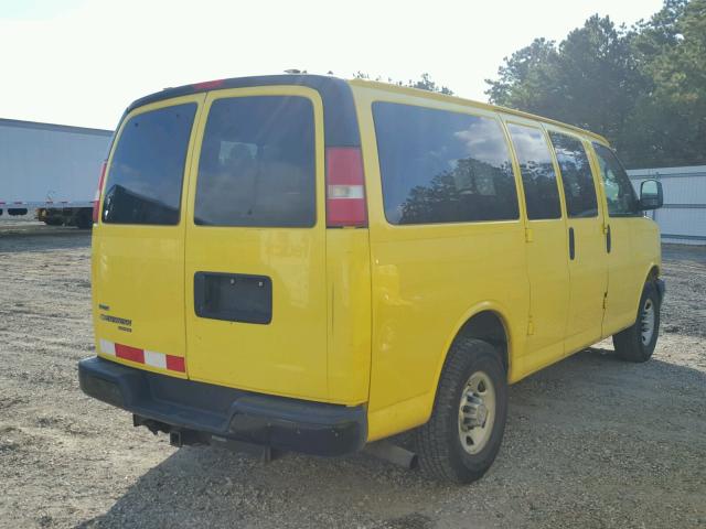 1GN2GXDG5A1139399 - 2010 CHEVROLET EXPRESS G3 YELLOW photo 4