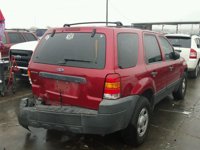 1FMYU02Z97KA01760 - 2007 FORD ESCAPE XLS RED photo 4