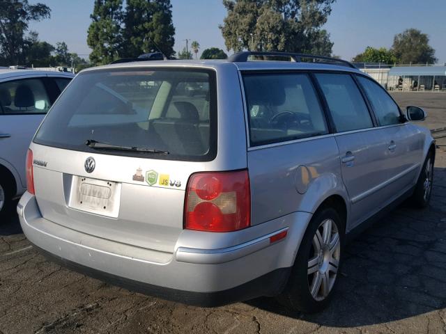 WVWWU63B75E135890 - 2005 VOLKSWAGEN PASSAT GLX SILVER photo 4