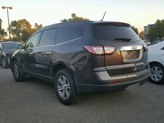 1GNKRGKD3FJ201991 - 2015 CHEVROLET TRAVERSE L CHARCOAL photo 3