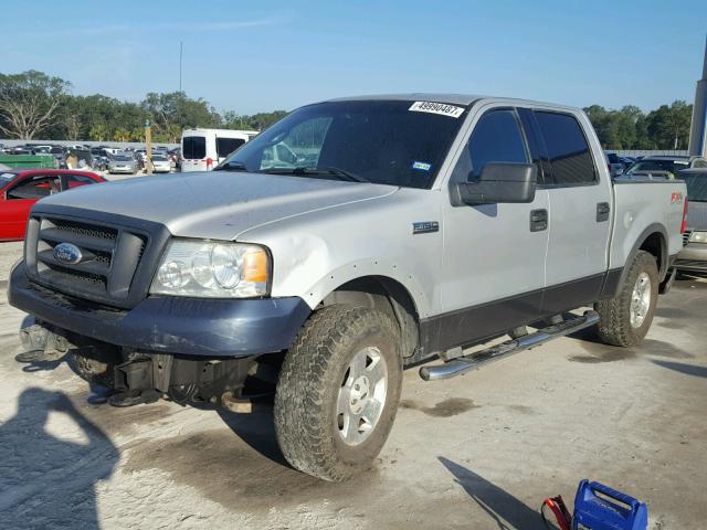 1FTPW14504KD00771 - 2004 FORD F150 SUPER SILVER photo 2