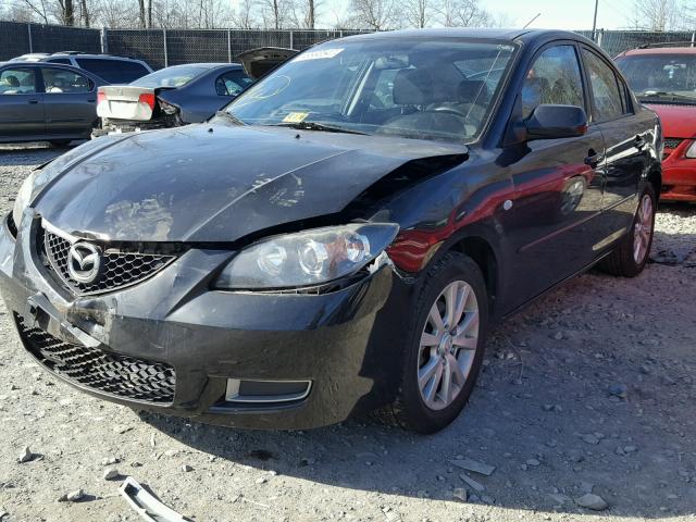 JM1BK32FX81810831 - 2008 MAZDA 3 I BLACK photo 2