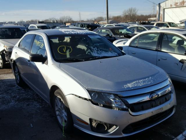 3FAHP0GA5CR197187 - 2012 FORD FUSION S GRAY photo 1