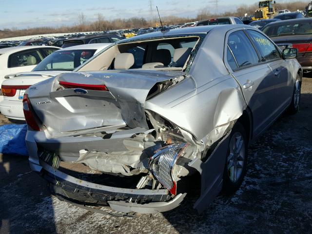 3FAHP0GA5CR197187 - 2012 FORD FUSION S GRAY photo 4