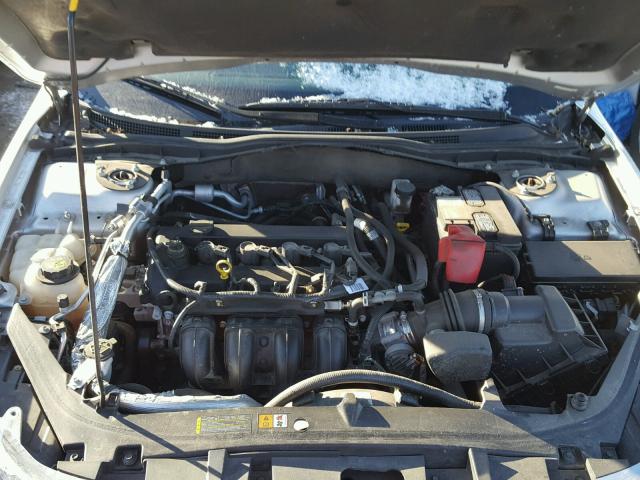 3FAHP0GA5CR197187 - 2012 FORD FUSION S GRAY photo 7