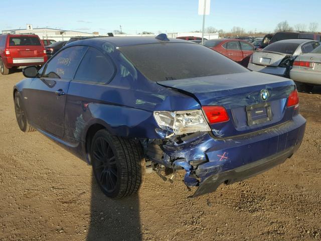 WBAWC7C55AE271171 - 2010 BMW 335 XI BLUE photo 3