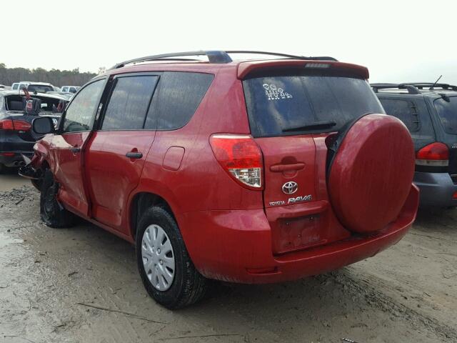 JTMZD33VX75063172 - 2007 TOYOTA RAV4 RED photo 3