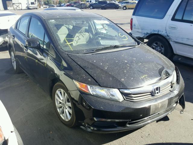 19XFB2F87CE381029 - 2012 HONDA CIVIC EX BLACK photo 1