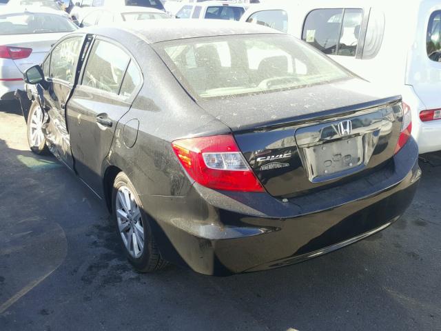 19XFB2F87CE381029 - 2012 HONDA CIVIC EX შავი ფოტო 3