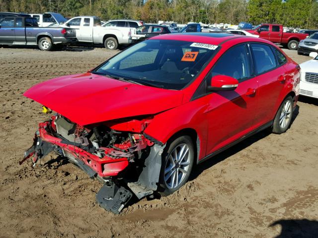 1FADP3F20FL242338 - 2015 FORD FOCUS SE RED photo 2