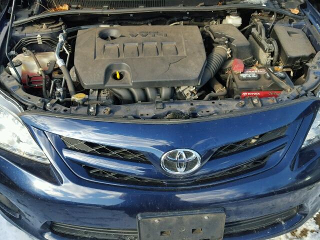 2T1BU4EEXBC745646 - 2011 TOYOTA COROLLA BA BLUE photo 7