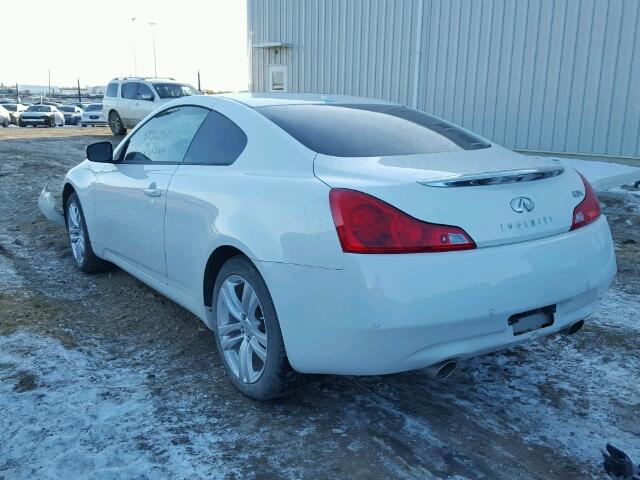 JN1CV6EL1AM150152 - 2010 INFINITI G37 WHITE photo 3