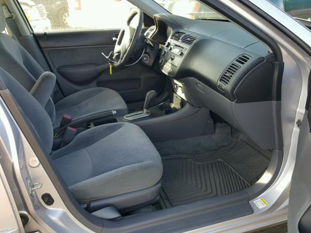 1HGES26892L073492 - 2002 HONDA CIVIC EX ვერცხლისფერი ფოტო 5