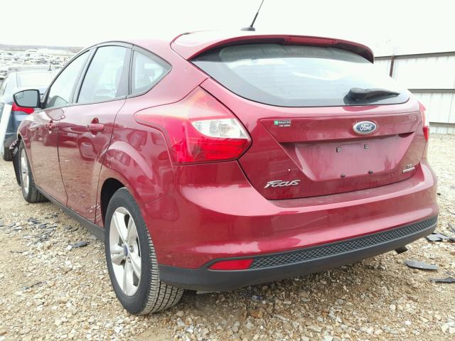 1FADP3K22DL344968 - 2013 FORD FOCUS SE RED photo 3