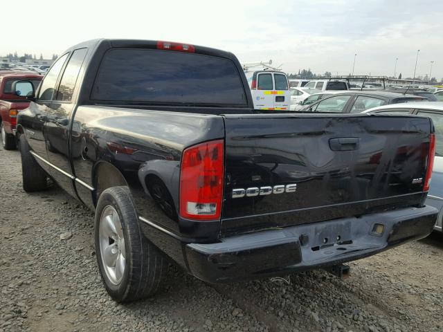 1D7HA18D64J194990 - 2004 DODGE RAM 1500 S BLACK photo 3