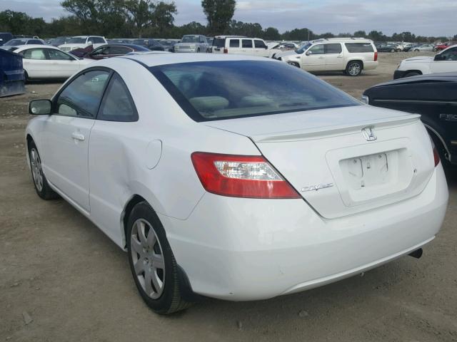 2HGFG11638H554544 - 2008 HONDA CIVIC LX WHITE photo 3