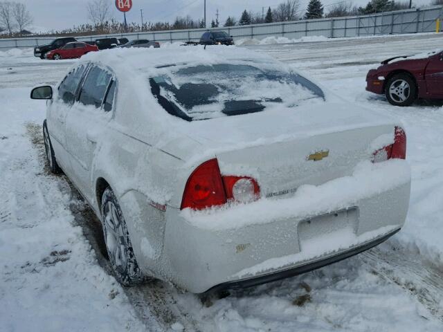 1G1ZC5E14BF250721 - 2011 CHEVROLET MALIBU 1LT WHITE photo 3