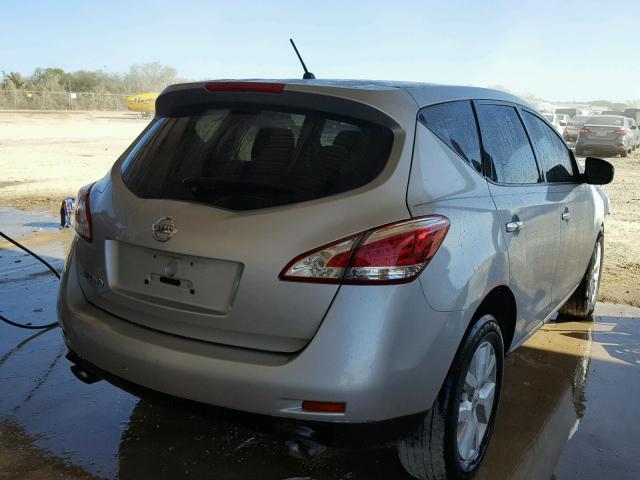 JN8AZ1MU3CW111922 - 2012 NISSAN MURANO S SILVER photo 4