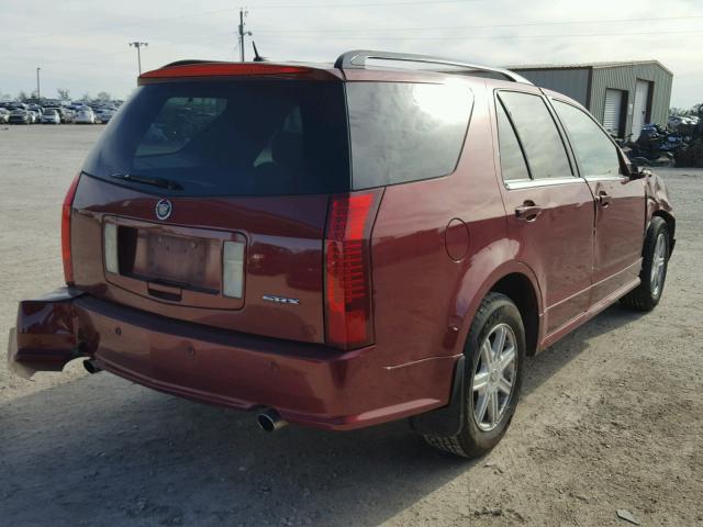 1GYEE637040184231 - 2004 CADILLAC SRX RED photo 4