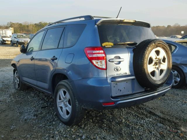 2T3ZF4DV6AW023069 - 2010 TOYOTA RAV4 BLUE photo 3