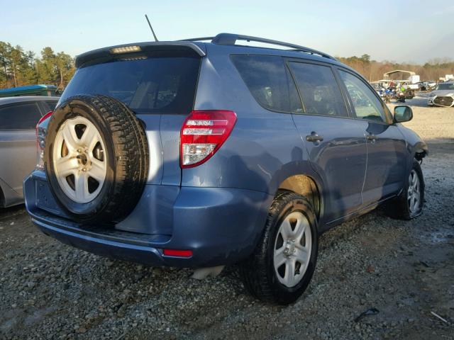 2T3ZF4DV6AW023069 - 2010 TOYOTA RAV4 BLUE photo 4