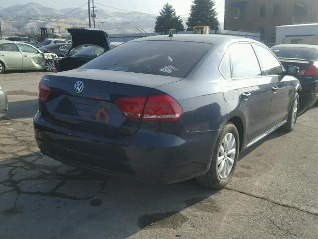 1VWAP7A34DC020223 - 2013 VOLKSWAGEN PASSAT S ლურჯი ფოტო 4