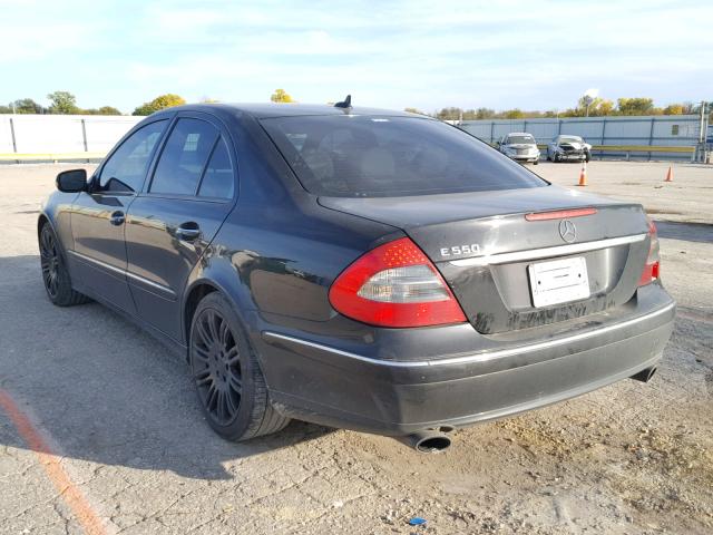 WDBUF72X18B277807 - 2008 MERCEDES-BENZ E 550 BLACK photo 3