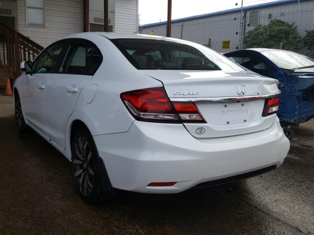 19XFB2F91FE291520 - 2015 HONDA CIVIC EXL 白色 照片 3