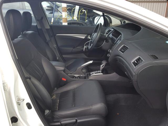 19XFB2F91FE291520 - 2015 HONDA CIVIC EXL 白色 照片 5