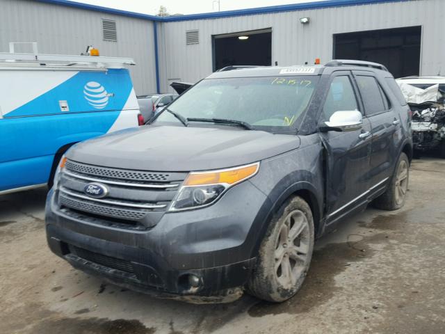 1FM5K7F84DGA88632 - 2013 FORD EXPLORER L GRAY photo 2