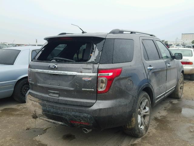 1FM5K7F84DGA88632 - 2013 FORD EXPLORER L GRAY photo 4