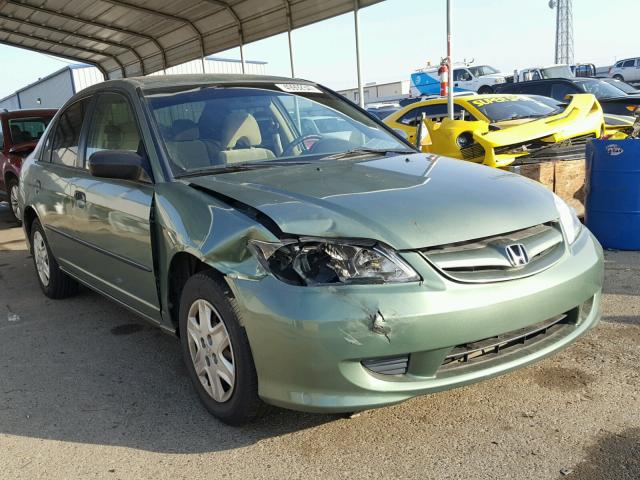 1HGES16304L007009 - 2004 HONDA CIVIC DX V GREEN photo 1