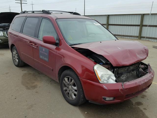 KNDMB233176170307 - 2007 KIA SEDONA EX RED photo 1