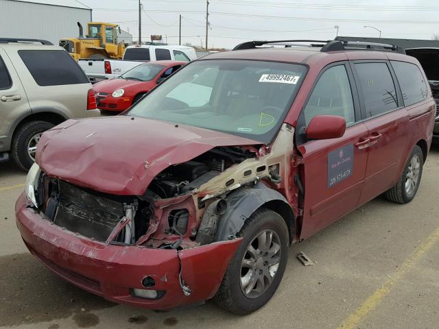 KNDMB233176170307 - 2007 KIA SEDONA EX RED photo 2