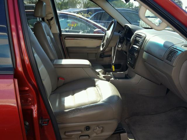 1FMZU64W12ZA48985 - 2002 FORD EXPLORER E RED photo 5