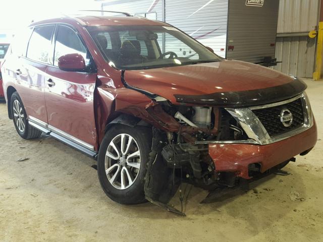 5N1AR2MN6EC696411 - 2014 NISSAN PATHFINDER RED photo 1