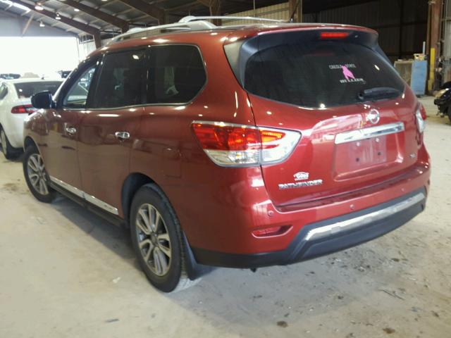 5N1AR2MN6EC696411 - 2014 NISSAN PATHFINDER RED photo 3