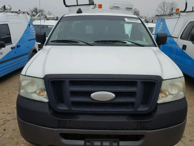 1FTRF12277KD33319 - 2007 FORD F150 WHITE photo 9