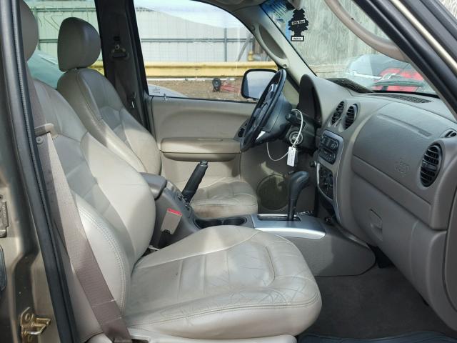 1J4GL58K83W731182 - 2003 JEEP LIBERTY LI GOLD photo 5