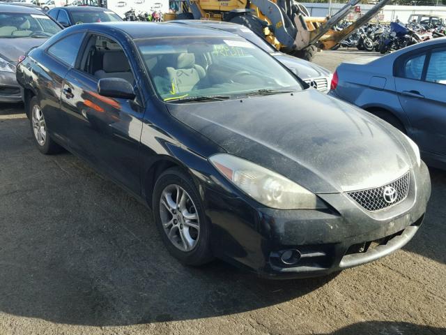 4T1CE30P07U761445 - 2007 TOYOTA CAMRY SOLA BLACK photo 1