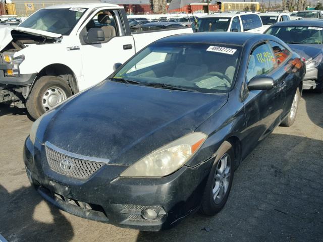 4T1CE30P07U761445 - 2007 TOYOTA CAMRY SOLA BLACK photo 2