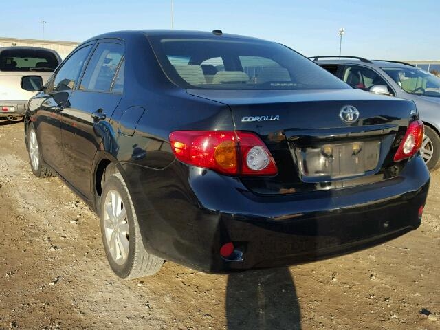 JTDBL40E099021622 - 2009 TOYOTA COROLLA BA BLACK photo 3