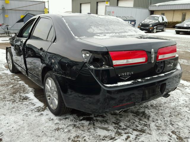 3LNHL2GC6CR824185 - 2012 LINCOLN MKZ შავი ფოტო 3