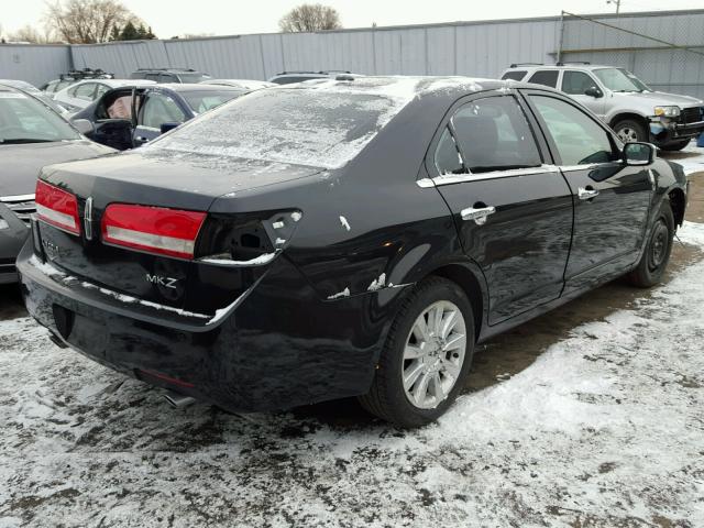 3LNHL2GC6CR824185 - 2012 LINCOLN MKZ BLACK photo 4