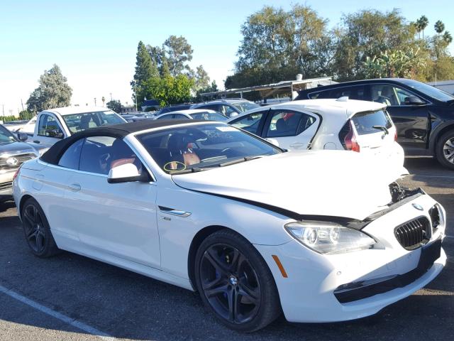 WBALZ5C57CC619749 - 2012 BMW 650 XI WHITE photo 1