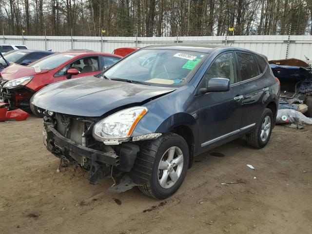 JN8AS5MT6DW554103 - 2013 NISSAN ROGUE S BLUE photo 2