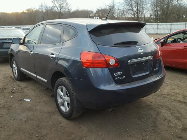 JN8AS5MT6DW554103 - 2013 NISSAN ROGUE S BLUE photo 3