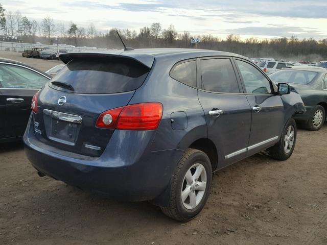 JN8AS5MT6DW554103 - 2013 NISSAN ROGUE S BLUE photo 4