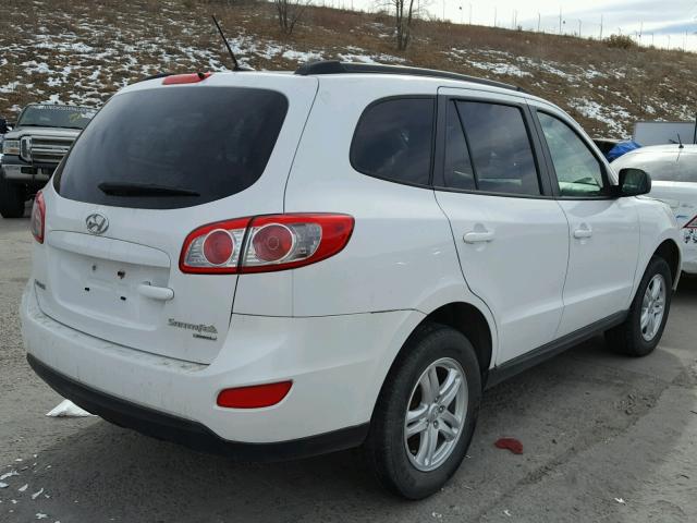 5XYZGDAB9BG033358 - 2011 HYUNDAI SANTA FE G WHITE photo 4