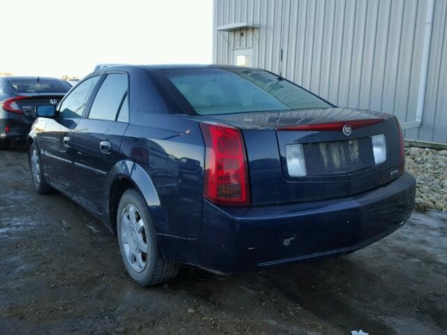 1G6DM57N530109176 - 2003 CADILLAC CTS BLUE photo 3